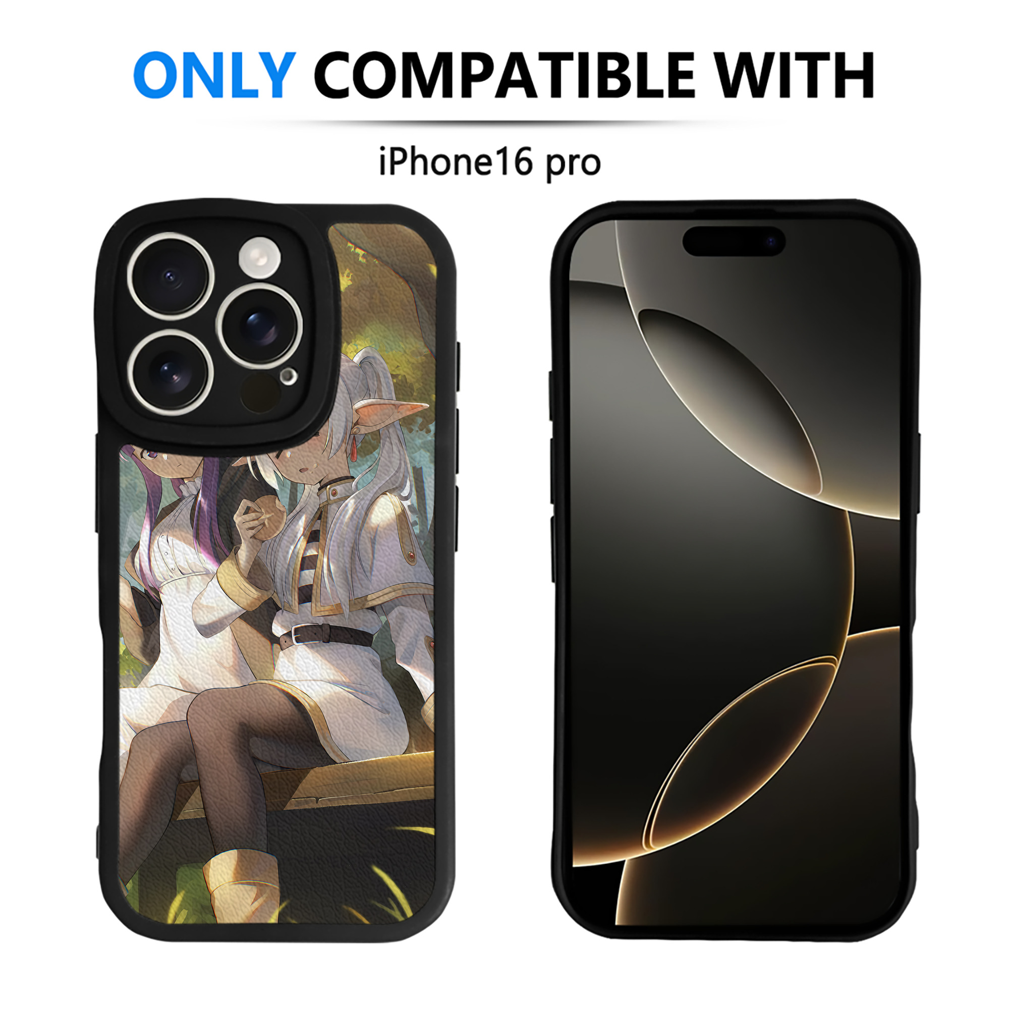 （画像用） 葬送のフリーレン Frieren 【iPhone 16シリーズ対応】シリコンスマホケース（レザー調） 材質：シリコン